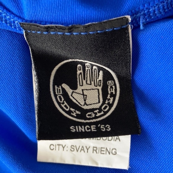 Body Glove Blue Swim Long Sleeve Rash Guard Shirt - Picture 7 of 10